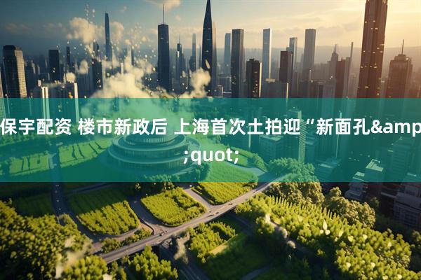 保宇配资 楼市新政后 上海首次土拍迎“新面孔&quot;